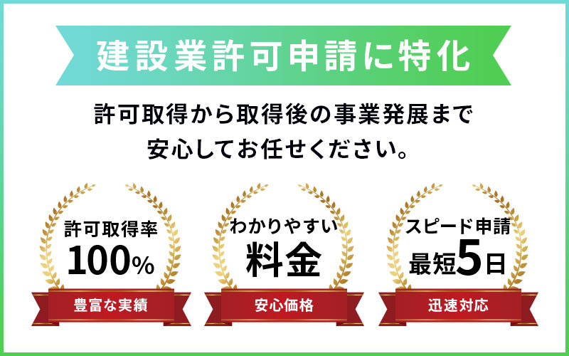 建設業許可申請に特化